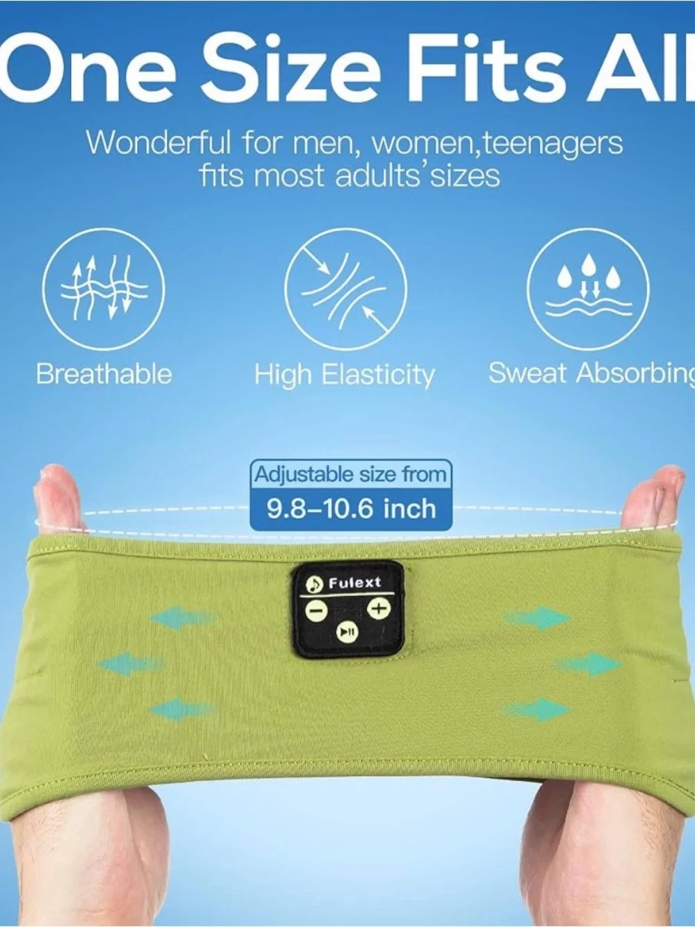 This Fulext sleep headband includes integrated Bluetooth speakers
